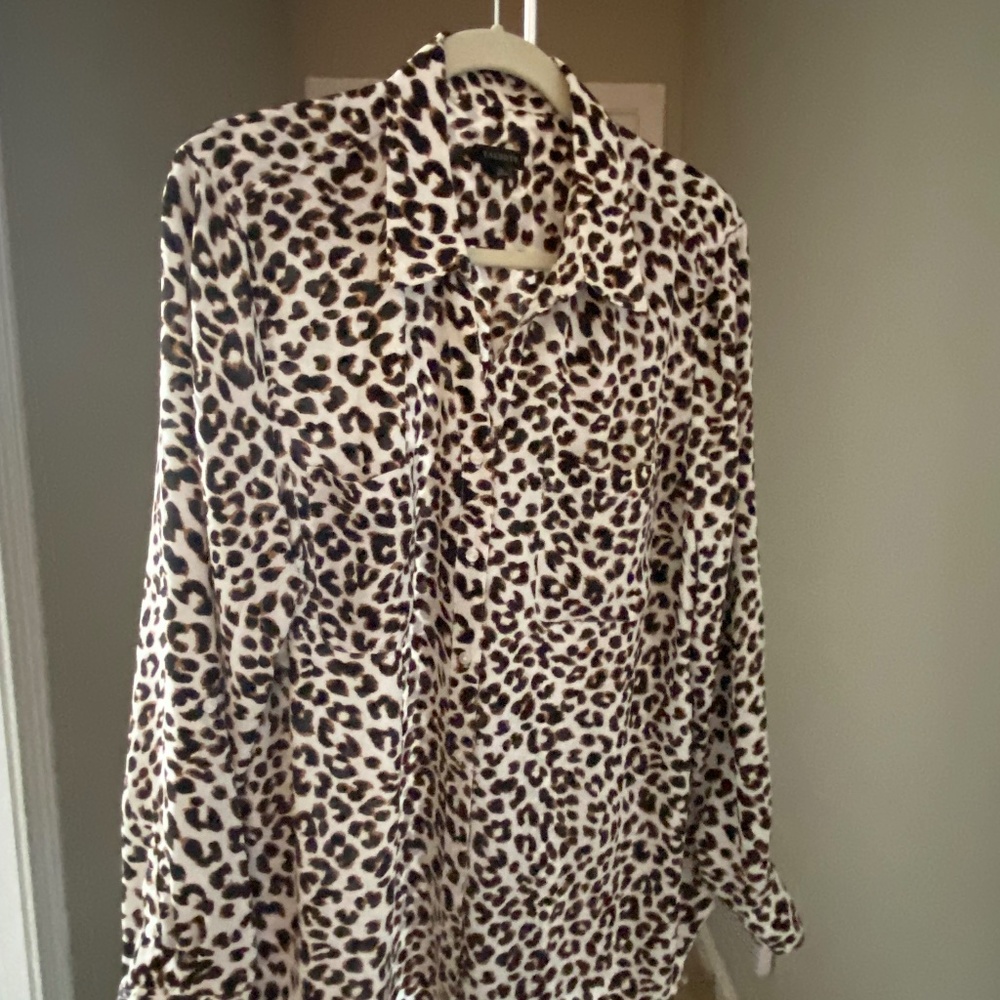 Talbots (XL) Leopard Blouse